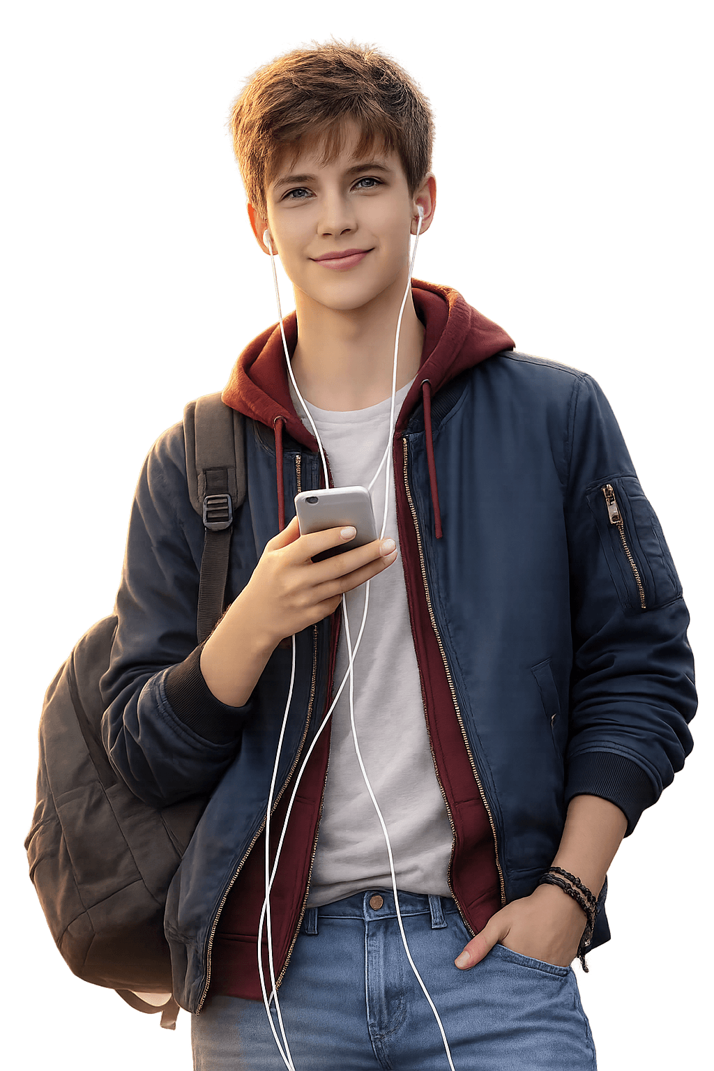 Online exam help illustration – student with laptop and success symbols